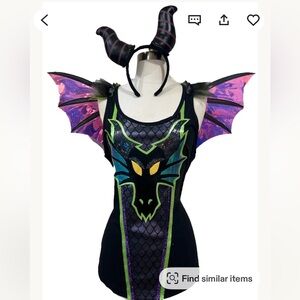 Black and Purple Dragon Tank Top